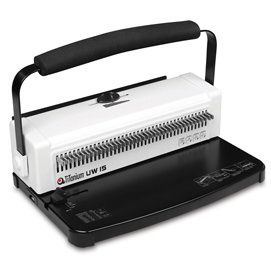 73058 Rilegatrice UW15 - manuale - dorso metallico 34 anelli 3:1 - Titanium