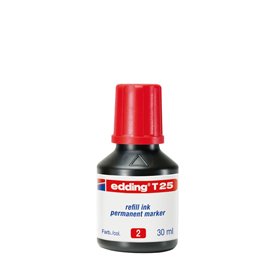 73447 Ricarica Inchiostro marcatore permanente T25 - 30ml - rosso - Edding