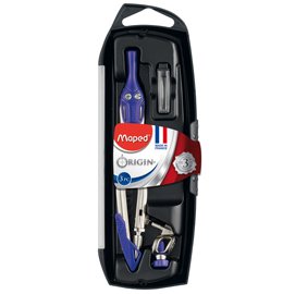 73499 Compasso Origin - in acciaio - diametro max cerchio 420mm - 3 pezzi - Maped