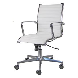 74201 Poltrona direzionale Pollux new PND - con braccioli inclusi - bianco - Unisit