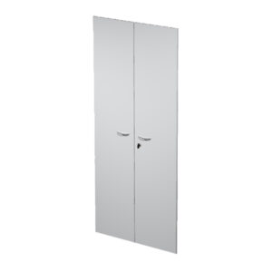 Coppia ante Easy - per mobile alto - 80 x 175 cm - spessore 18 mm - melaminico - grigio