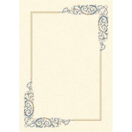 74573 Diplomi in pergamena - stampa offset - A3 - 160 gr - avorio - Kartos - conf. 10 pezzi