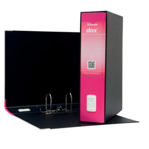 Registratore Dox 2 - dorso 8 cm - protocollo 23 x 34 cm - fucsia - Esselte Dox