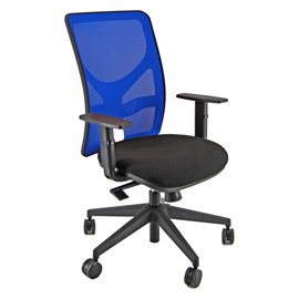 76656 Seduta operativa Pentagon Y10 PNA - con braccioli regolabili - nero/blu - Unisit