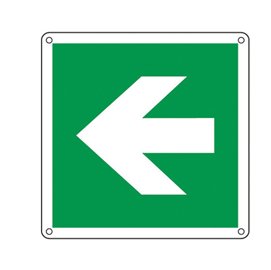 76915 Cartello segnalatore - 12x12 cm - FRECCIA - alluminio - Cartelli Segnalatori