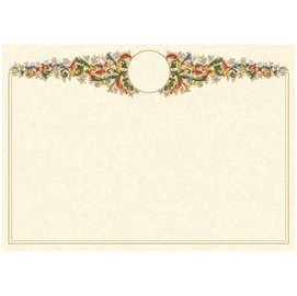 77475 Diplomi in pergamena - stampa offset - A4 - 160 gr - avorio - Kartos - conf. 10 pezzi