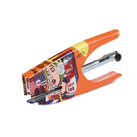 Poster Nespolo 48 x 68 no abb Cucitrice a pinza Pop Art - punti 6/4 - Pop Fantasy - acciaio cromato - Iternet