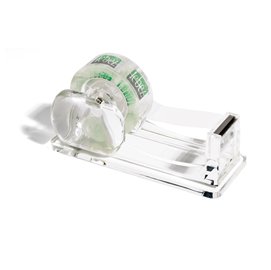 77655 Dispenser da tavolo - per nastri adesivi 33 m - trasparente - Lebez