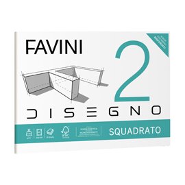 Album Favini 2 - 24 x 33 cm - 110 gr - 20 fogli - liscio squadrato - Favini