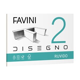 Album Favini 2 - 33 x 48 cm - 110 gr - 10 fogli - ruvido - Favini