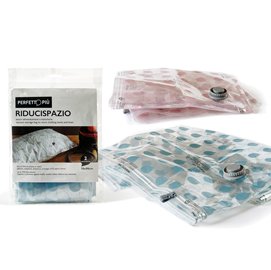 79774 Sacco Riducispazio - chiusura con zip e valvola - 80x120 cm - PPL - trasparente - Perfetto - conf. 1 pezzo