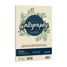 Carta Calligraphy Nature Crush - A4 - 100 gr - giallo agrumi - Favini - conf. 50 fogli
