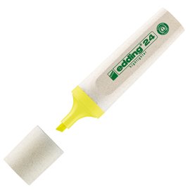 Evidenziatore 24 EcoLine - punta scalpello - da 2 a 5 mm  - giallo - Edding