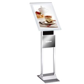 80428 Leggio da pavimento Menu Board LEDMAG - cornice A3 retroilluminata a LED - altezza 110 cm - Tecnostyl