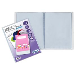 80545 Portalistini personalizzabile Premium - liscio - 22x30 cm - 20 buste - trasparente - Favorit