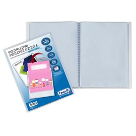 80549 Portalistini personalizzabile Premium - liscio - 22x30 cm - 100 buste - trasparente - Favorit