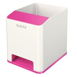 80556 Portapenne con amplificatore WOW - 9x10x10 cm - fucsia - Leitz