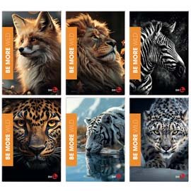 Maxiquaderno Be More Wild - A4 - 36+2 fogli - 100gr - 1 rigo - BM