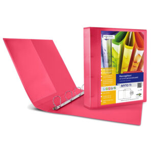 Raccoglitore personalizzabile Myto TI - 22 x 30 cm - 4 anelli a D 30 mm - dorso 4 cm - rosso - Sei Rota