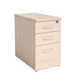 Cassettiera Agorà Direction - 3 cassetti - alta - 44 x 80 x 73 cm - rovere