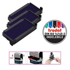 83417 Tampone di ricambio 6/4910 - blu - Trodat - conf. 3 pezzi