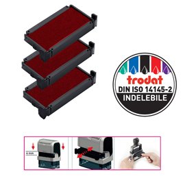 83423 Tampone di ricambio 6/4911 - rosso - Trodat - conf. 3 pezzi