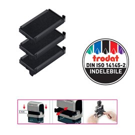 83433 Tampone di ricambio 6/4912 - nero - Trodat - conf. 3 pezzi