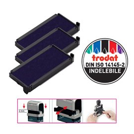 83435 Tampone di ricambio 6/4913 - blu - Trodat - conf. da 3 pezzi