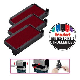 83438 Tampone di ricambio 6/4910 - rosso - Trodat - conf. 3 pezzi