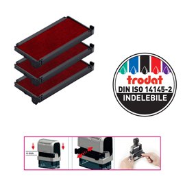 83444 Tampone di ricambio 6/4915 - rosso - Trodat - conf. 3 pezzi