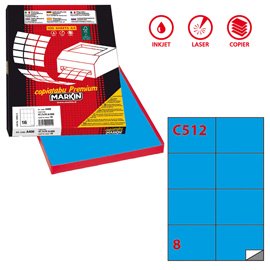 Etichette adesive C/512 - in carta - permanenti - 105 x 74