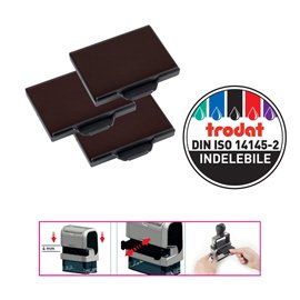 83541 Tampone di ricambio 6/58 - nero - Trodat - conf. 3 pezzi