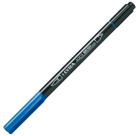 85042 Pennarello Aqua Brush Duo - punte 2/4 mm - blu cobalto chiaro - Lyra