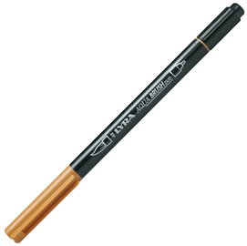 85052 Pennarello Aqua Brush Duo - punte 2/4 mm - ocra d'oro - Lyra