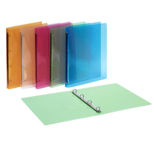 Raccoglitore Lumina - 22 x 30 cm - 4 anelli tondi 15 mm - PP - colori assortiti - Favorit