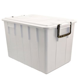 86754 Contenitore Foodbox con coperchio - 58x38x38 cm - 60 L - PPL riciclabile - bianco - Mobil Plastic