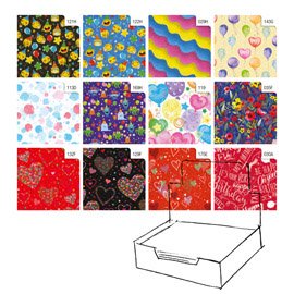 88310 Carta regalo - raso - Fantasia - 70 x 100 cm - Rex Sadoch - scatola 100 fogli