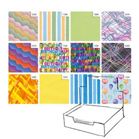 88311 Carta regalo - raso - Colors - 70 x 100 cm - Rex Sadoch - scatola 100 fogli