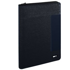 88706 Portablocco - tessuto - nero - 26x34 cm - City Time