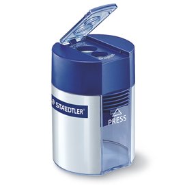 88895 Temperamatite 2 fori con contenitore - blu - Staedtler