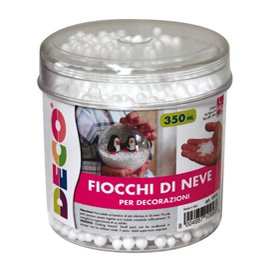 89154 Palline di neve in polistirolo - Deco - barattolo 350 ml