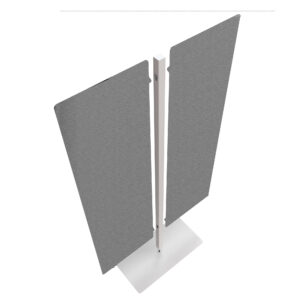 Piantana Moody - a 2 pannelli - H 180 cm - grigio