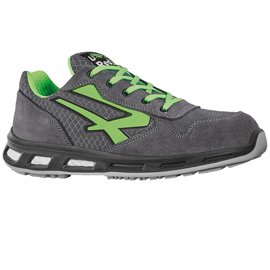 Calzatura di sicurezza Point S1P SRC - nylon/pelle scamosciata - grigio/verde - taglia 46 - U-Power