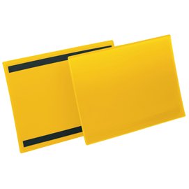 90110 Buste identificative magnetiche - A4 orizzontale - giallo - Durable - conf. 50 pezzi