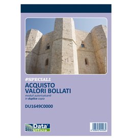 90893 Blocco distinta acquisto carte valori - 50/50 copie autoricalcanti - 21