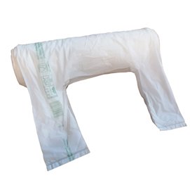 91323 Shoppers Maxi - 30x60 cm - mater-bi - bianco - rotolo 100 pezzi