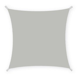 91717 Tenda a vela quadrata ombreggiante - 3 x 3 m - PL - cenere - Garden Friend