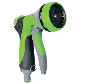 91952 Pistola a doccia - 7 getti - alluminio - Verdemax