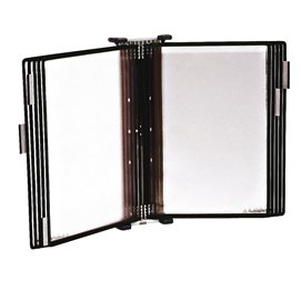 92178 Leggio antibatterico - da muro - 10 buste - A4 - nero - Djois