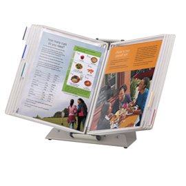 92181 Leggio antibatterico - da tavolo - 10 buste - A4 - bianco - Djois